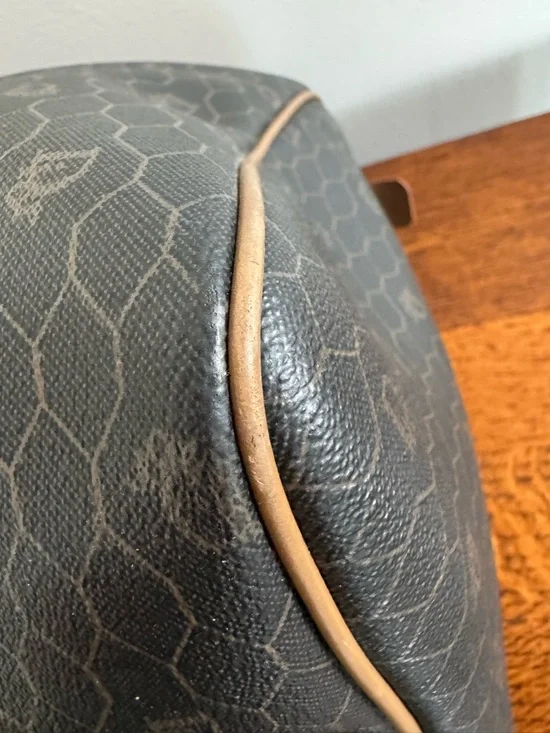 Christian Dior Honeycomb Boston Bag Brown & Tan with COA - Picture 10 of 16